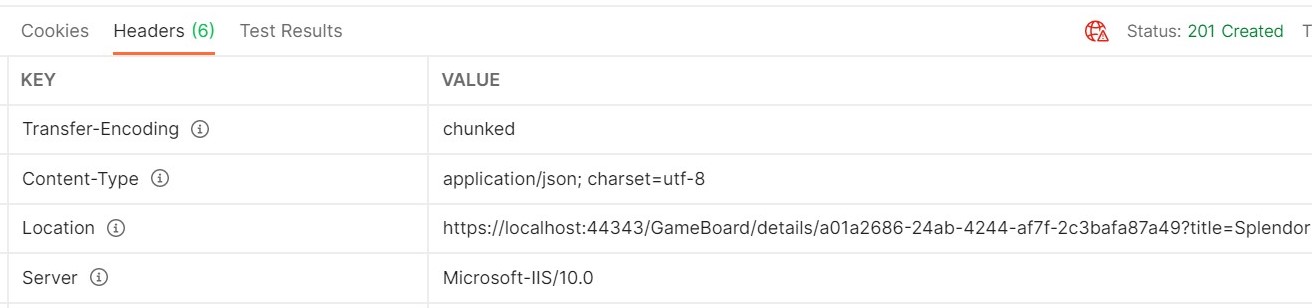 With CreatedAt you can use both Route and Query string parameters