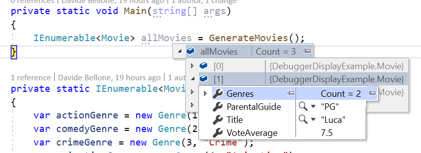 General way to view the details of an object