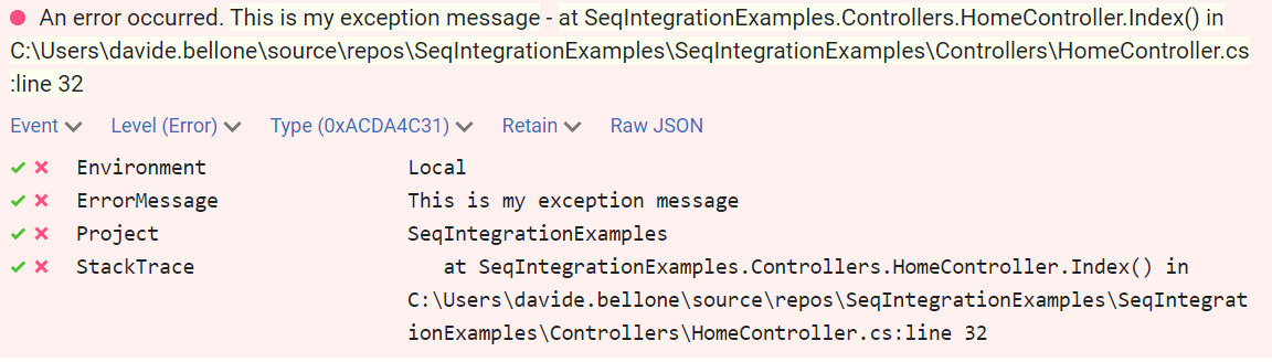 A bad way to log exceptions