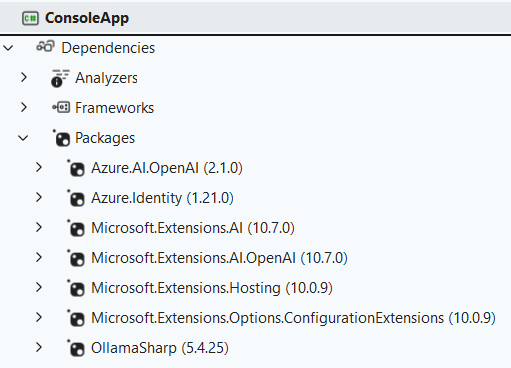 You need to install some NuGet dependencies