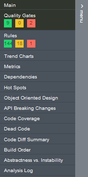 NDepend Menu