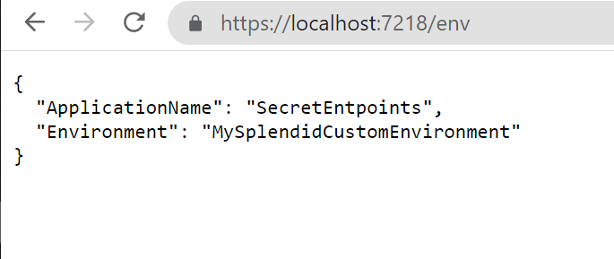 MySplendidCustomEnvironment is now set as Environment