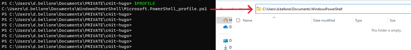 The Profile file is expected to be under a specific path, but it may not exist