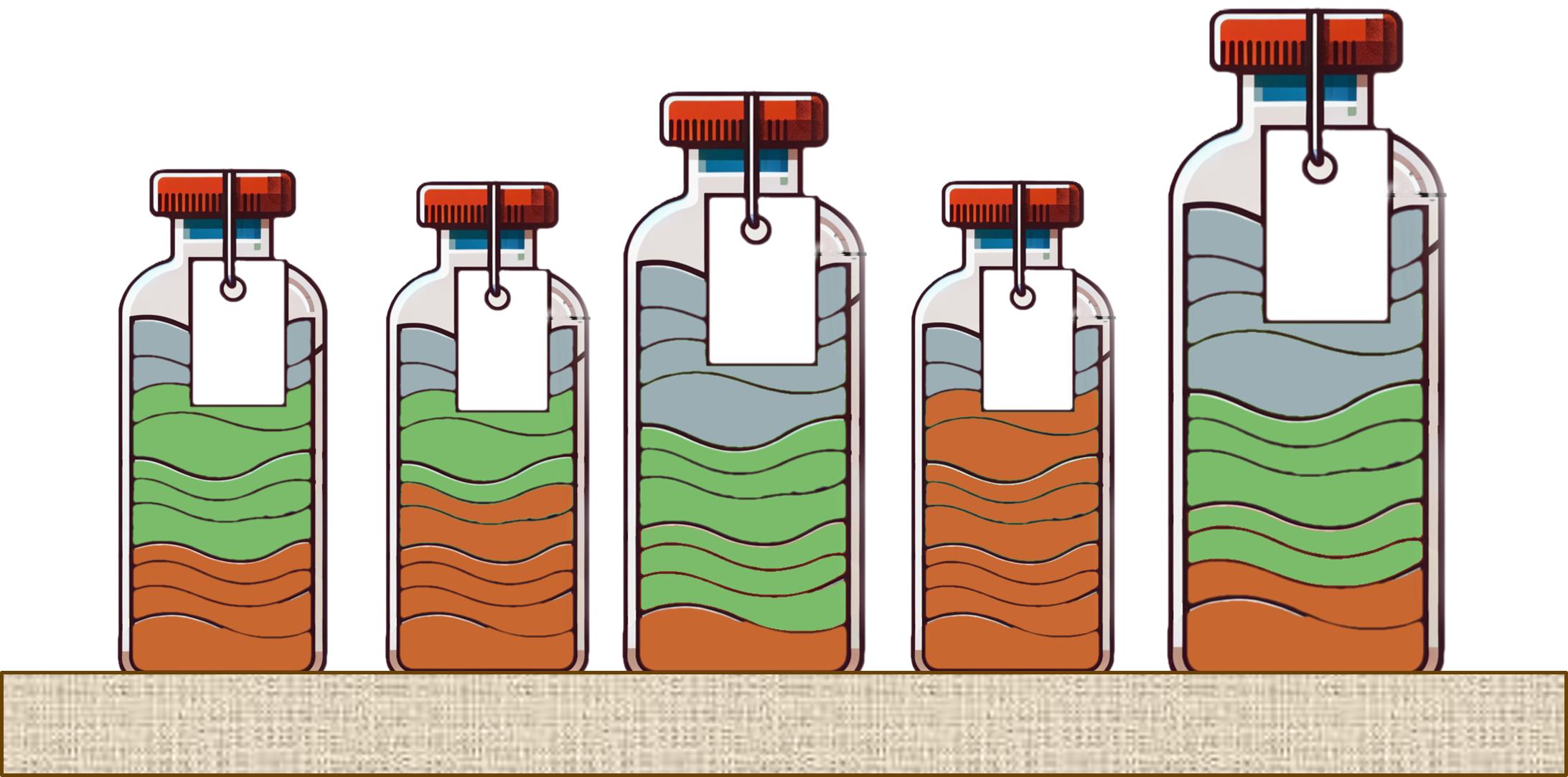 Vials can be stored on a shelf