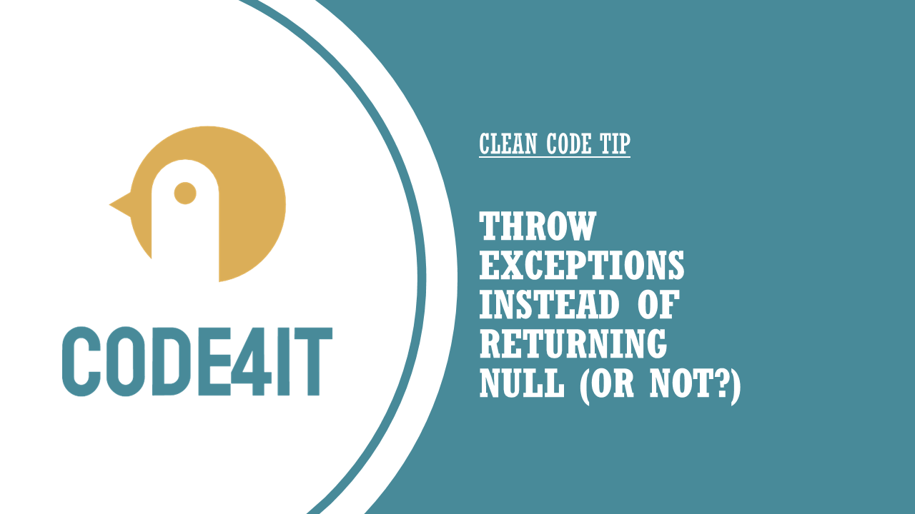 C# Tip: Exception handling with WHEN clause