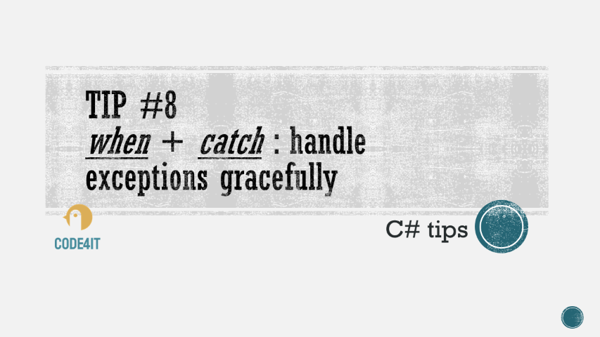 Catching Exceptions in C#