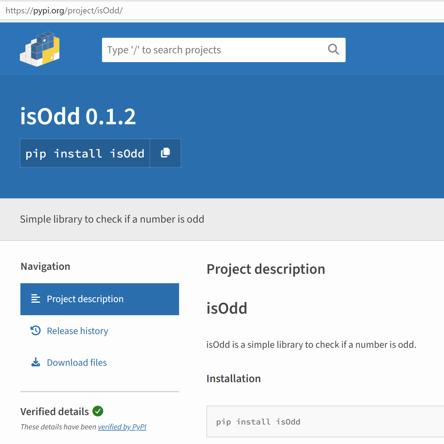 Package installation instructions
