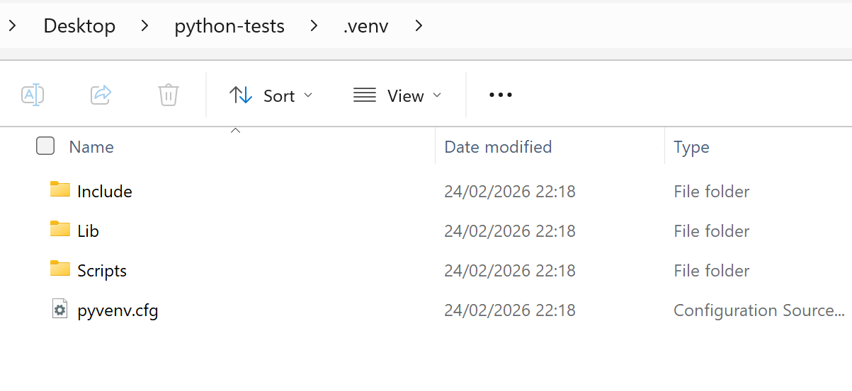Virtual environment structure